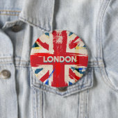 Vintages Londoner Gewerkschaft Poster Button (Beispiel)