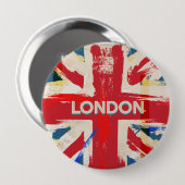 Vintages Londoner Gewerkschaft Poster Button (Vorne & Hinten)