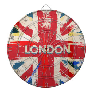 Vintages Londoner Gewerkschaft Poster Dartscheibe
