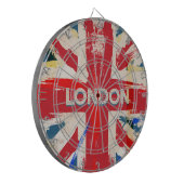 Vintages Londoner Gewerkschaft Poster Dartscheibe (Vorderseite Links)