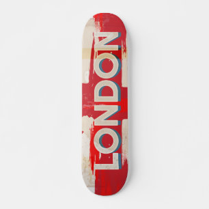 Vintages Londoner Gewerkschaft Poster Skateboard