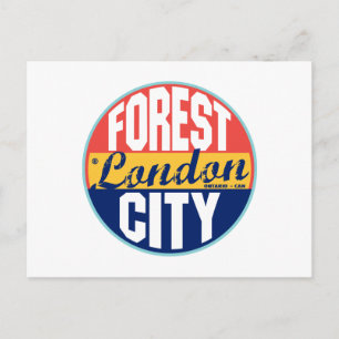 Vintages Londoner Label Postkarte