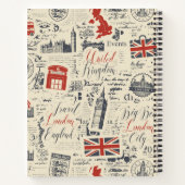 Vintages Londoner Notebook Notizblock (Rückseite)