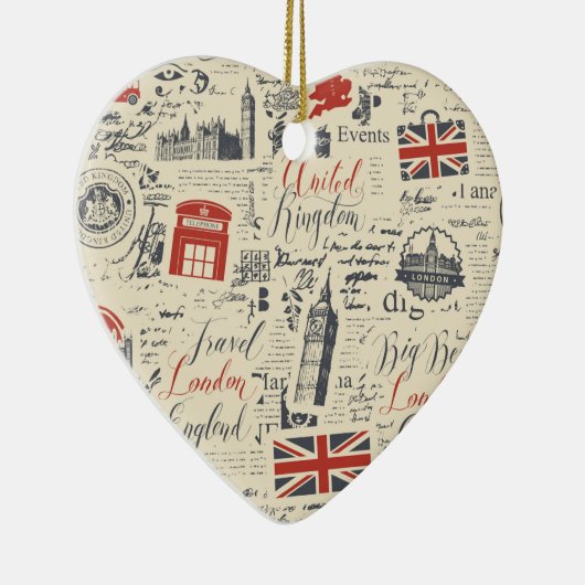 Vintages Londoner Ornament (Rechts)