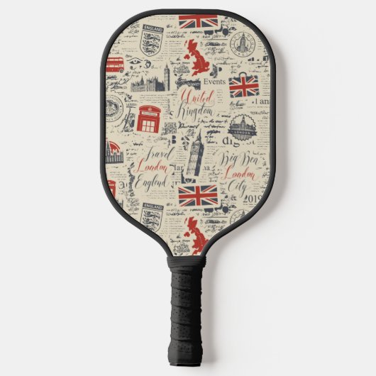 Vintages Londoner Pickleball Racket Pickleball Schläger (Rückseite)