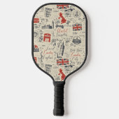 Vintages Londoner Pickleball Racket Schläger (Rückseite)