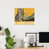 Vintages Londoner Poster (Heimbüro)