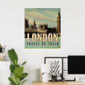 Vintages Londoner Poster (Heimbüro)