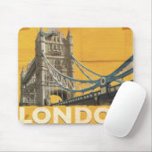 Vintages Londoner Poster Mousepad (Mit Mouse)