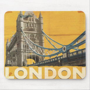 Vintages Londoner Poster Mousepad