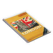 Vintages Londoner Poster Notizblock (Rechte Seite)
