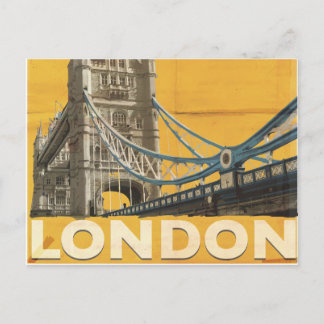 Vintages Londoner Poster Postkarte