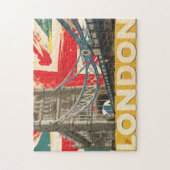Vintages Londoner Poster Puzzle (Vertikal)