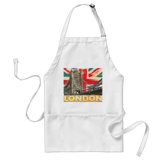 Vintages Londoner Poster Schürze (Vorne)