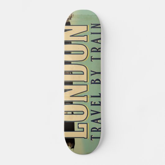 Vintages Londoner Poster Skateboard (Vorderseite)