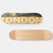 Vintages Londoner Poster Skateboard (Horizontal)