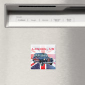 Vintages Londoner Schwarztaxi Magnet (In Situ (Geschirrspüler))