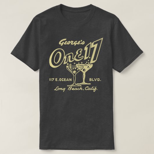 Vintages Long Beach Bar T-Shirt (Design vorne)