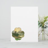 Vintages Lucky Gold Kleeblatt mit einem irischen S (Stehend Vorderseite)