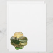 Vintages Lucky Gold Kleeblatt mit einem irischen S (Vorne/Hinten)