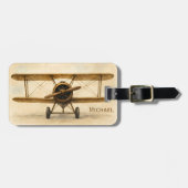 Vintages Luftfahrzeug Antik-Flugzeug Luftfahrzeug- Gepäckanhänger (Vorderseite horizontal)