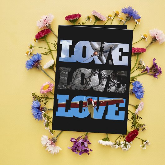 Vintages Luftfahrzeug-Foto Cooler Vater Karte