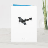 Vintages Luftfahrzeug Karte (Rückseite)