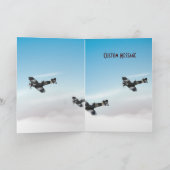 Vintages Luftfahrzeug Karte (Innenseite)