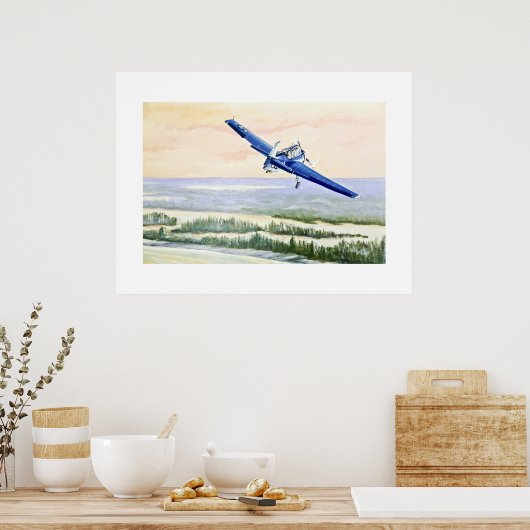 Vintages Luftfahrzeug Poster (Küche)