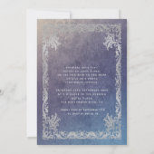 Vintages Luxus-funkelndes Kleid tiara Quinceañera Einladung (Rückseite)