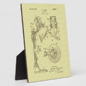 Vintages MacBeth Leselampenpatent Fotoplatte (Seite)