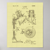 Vintages MacBeth Leselampenpatent Poster (Vorne)