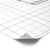 Vintages MacBeth Leselampenpatent Poster (Ecke)