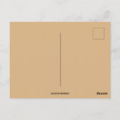 Vintages Mädchen auf einem Erntedank Postkarte (Rückseite)