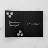 Vintages Mädchen, du bist lieb Karte (Innenseite)