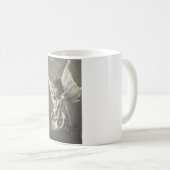 Vintages Mädchen-Engels-Symbol von Hoffnung 1900s Kaffeetasse (VorderseiteRechts)
