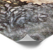 Vintages Mädchen im Blumengarten von Charles Robin Poster (Ecke)