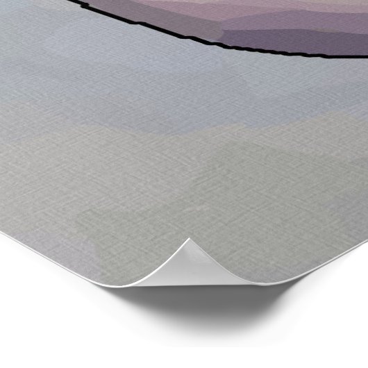 Vintages Mädchen mit Austern Poster (Ecke)