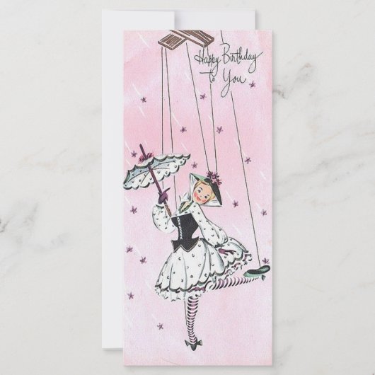 Vintages Mädchen mit Brustbändern (Vorderseite)