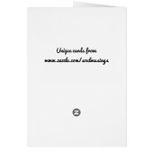 Vintages Mädchen mit Pflanze Grußkarte (Hinten)