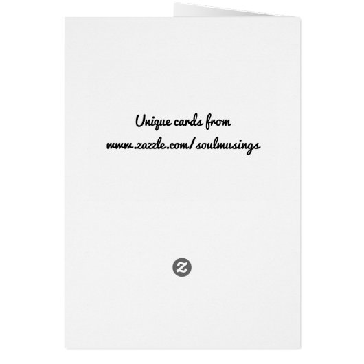 Vintages Mädchen mit Pflanze Grußkarte (Hinten)