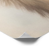 Vintages Mädchen mit Rentier Poster (Ecke)