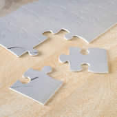 Vintages Mädchen mit Rentier Puzzle (Seite)