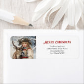 Vintages Mädchen mit Rücksendeadresse (Insitu)