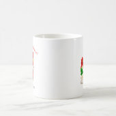 Vintages Mädchen mit sonniger Weihnachtscoffee Tas Kaffeetasse (Mittel)