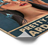 Vintages Mädchen Poster (Ecke)