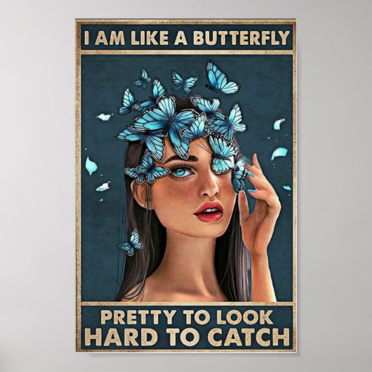 Vintages Mädchen Poster (Vorne)