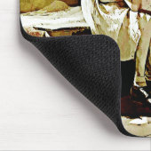 Vintages Mädchen von Fireplace Mouse Pad Mousepad (Ecke)