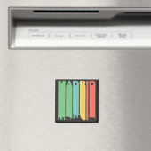 Vintages Madrider Stadtbild Magnet (In Situ (Geschirrspüler))