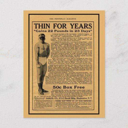 Vintages Magazin der 20er Jahre Postkarte (Vorderseite)